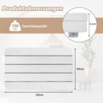 Vonios kilimėlis HIPS atsparus vandeniui ir neslystantis iki 150 kg svorio (Balta)