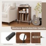 Stovas patefonui su įkrovimo stotele ir lentynomis (Ruda)