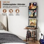 Stovas 5 vinilinėms plokštelėms (Rustiška ruda)