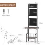 Stovas 5 vinilinėms plokštelėms (Rustiška ruda)