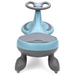 Vaikiškas paspiriamasis automobilis su 360° vairu (Mėlyna)