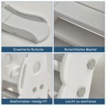 Žaidimų kompleksas su čiuožykla ir sūpynėmis (6 viename) (Balta)