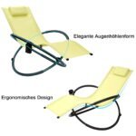 Sulankstoma lauko kėdė-gultas su atrama galvai (Žalia)