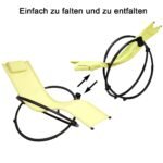 Sulankstoma lauko kėdė-gultas su atrama galvai (Žalia)