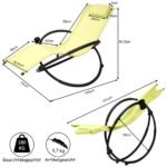 Sulankstoma lauko kėdė-gultas su atrama galvai (Žalia)