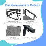 Dvigubos lauko supynės su stalu (Pilka)