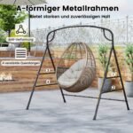 A formos metalinis suoliuko stovas su dviem pakabinimo galimybėmis (Juoda)
