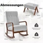 Sūpynės su pakoja ir pagalve mediniu rėmu (Pilka)