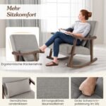 Ergonomiška supama kėdė su atlošu ir porankiais (Ruda)