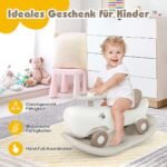 Vaikutis 3in1 Žaislas: Supamas Arkliukas Balansinė Lenta ir Vaikštynė (Balta)