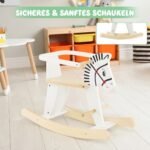 Medinis supamas arkliukas su nuimamomis apsaugomis (Balta)