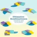 4 dalių minkštų putų blokelių komplektas vaikams (Mėlyna + Violetinė)