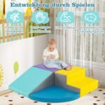4 dalių minkštų putų blokelių komplektas vaikams (Mėlyna + Violetinė)