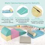 7 dalių minkštų putų blokelių rinkinys vaikams (Mėlyna)