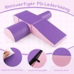 5 dalių minkštų putų laipiojimo ir čiuožinėimo kaladėlių rinkinys vaikams (Violetinė ir Rožinė)