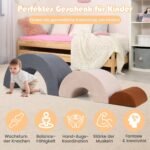 3 dalių minkštų putų laipiojimo blokų rinkinys vaikams (Pilka)