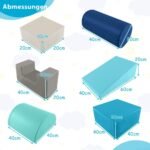 Dideli minkšti putplasčio blokeliai vaikams (Tamsiai mėlyna)