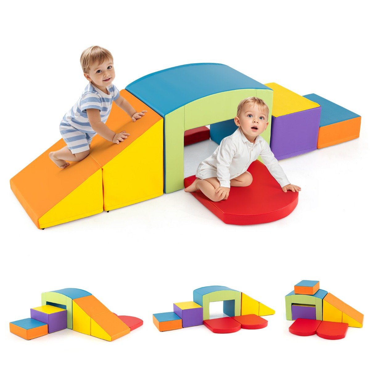 schaumstoffbl_cke-kletterspielzeuge-12717_1__1 Žaidimų komplektas su minkštais putplasčio blokeliais: laipteliai ir rampos (Spalvotas)