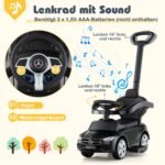 Trijų funkcijų automobilis vaikams (Juoda)