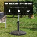 Sodo skėčio stovas su 46 cm pagrindo skersmeniu (Bronza)