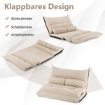 3in1 sulankstoma sofa su miegojimo funkcija ir reguliuojamu atlošu (Smėlio)