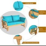 Akacijos medienos lauko sofa lova (Turkio)