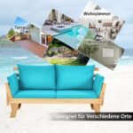 Akacijos medienos lauko sofa lova (Turkio)