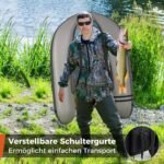 Pripučiama žvejybinė valtis su reguliuojamu atlošu (Pilka)