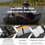 Pripučiama žvejybinė valtis su reguliuojamu atlošu (Pilka)