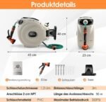 Sodo žarnos ritė su 180° besisukančiu laikikliu (Balta)