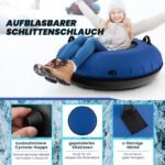 Pripučiamos rogutės 100 cm su nuimamu traukimo lynu ir pompa (Mėlyna)