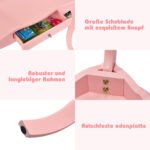 Vaikiškas kosmetinis staliukas ir taburetė (Rožinė)