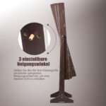 Pastatoma papuošalų spintelė su veidrodžiu (Ruda)