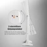 Kompaktiška papuošalų spintelė su veidrodžiu (Balta)