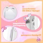 2 viename vaikiškų papuošalų spintelė su pilno dydžio veidrodžiu (Balta)