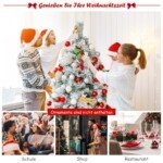 180 cm aukščio dirbtinė eglutė su sniego efektu (Žalia ir balta)