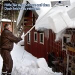 Ištraukiamas aliuminio sniego valytuvas su ratukais (Sidabrinė)