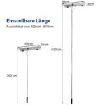 Ištraukiamas aliuminio sniego valytuvas su ratukais (Sidabrinė)