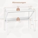 Kompaktiškas rašomasis stalas su monitoriaus paaukštinimu (Balta)