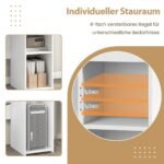 Rašomasis stalas su stalčiumi ir reguliuojama lentynėle (Balta)