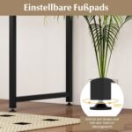 Kompaktiškas rašomasis stalas su reguliuojamomis kojelėmis (Ruda)