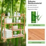 Bambukinė keturių pakopų batų lentyna (Natūrali)