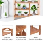 Bambukinė keturių pakopų batų lentyna (Natūrali)