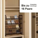 4 pakopų batų lentyna 74 x 30 5 x 82 cm (Ruda)