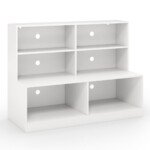 Daugi funkcijų batų suolas su 6 skyriais (Balta)
