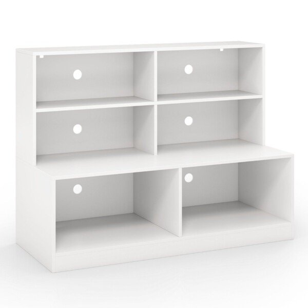 Daugi funkcijų batų suolas su 6 skyriais (Balta)
