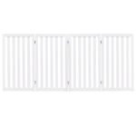 Mediniai sulankstomi gyvūnų apsauginiai varteliai 89cm (Balta)