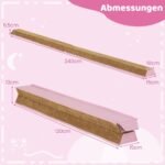 Fiksuojamas gimnastikos balanso takelis su rankenėle (Rožinė)