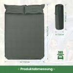Dvigulis savaime prisipučiantis kempingo čiužinys (Žalia)