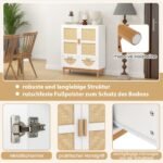 Kredencas su dviem durelėm ir dviem stalčiais (Balta)